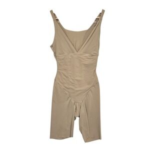 Maidenform Womens Size Small Shapewear Full Body Shaper Beige Neutral Tan